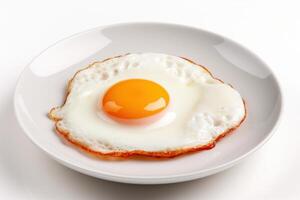 AI generated Satisfying Plate delicious fried egg breakfast. Generate Ai photo