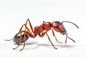 AI generated Aggressive Red ant formica. Generate Ai photo