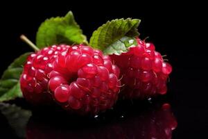 AI generated Lively Raspberry background. Generate Ai photo