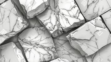 AI generated Close Up View of a Marble Surface photo