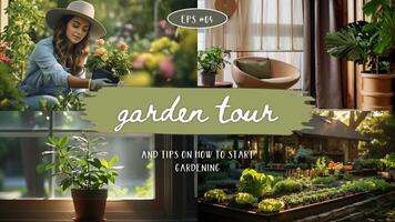 Gardening Day Youtube Thumbnail template