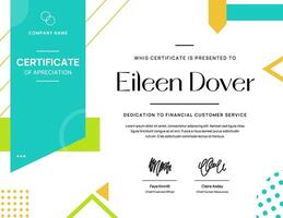 Finance Certificate template