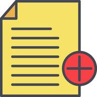 Add Notes Vector Icon