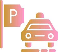 Taxi Stand Vector Icon