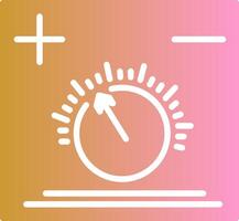 Temperature Knob Vector Icon