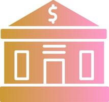 Bank Building Vector Icon