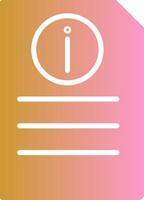 Information Document Vector Icon