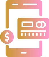 Mobile Banking Vector Icon