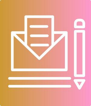 correo editar vector icono