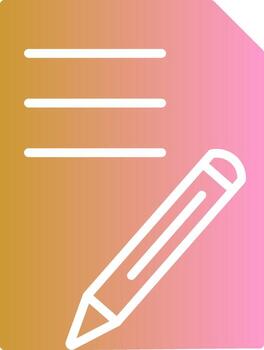 icono de vector de edición de documento