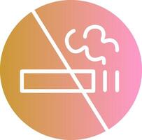 No Smoking Sign Vector Icon