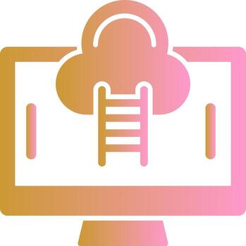 icono de vector de nube