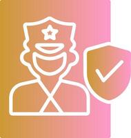 Cinema Security Guard Vector Icon