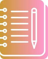 Notebook And Pen Vector Icon