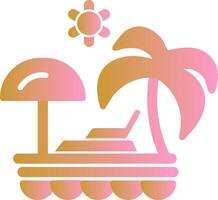 Vacation Spots Vector Icon