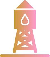 icono de vector de torre de agua