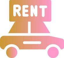 Rent a Car Vector Icon