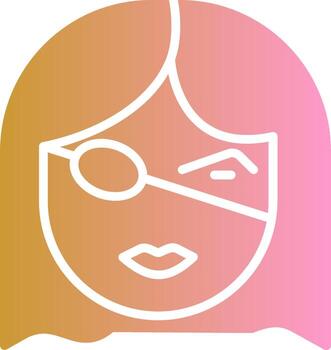 icono de vector de parche en el ojo