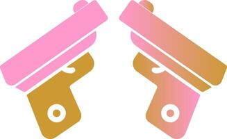 Two Guns Vector Icon