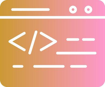 Web Coding Vector Icon