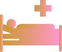 Patient Bed Vector Icon