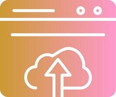 Upload Web Vector Icon