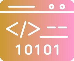 Binary Website Vector Icon