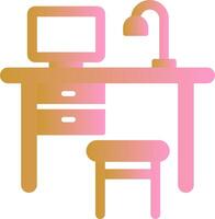 Simple Desk Vector Icon
