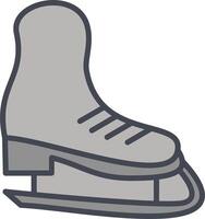 patines, vector, icono vector