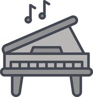 icono de vector de piano