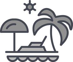 Vacation Spots Vector Icon