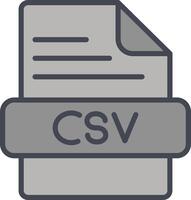 CSV Vector Icon