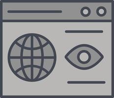 Web Visibility Vector Icon