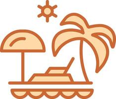 Vacation Spots Vector Icon