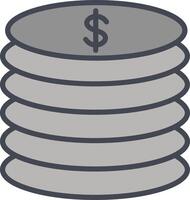 Stack of Coins Vector Icon