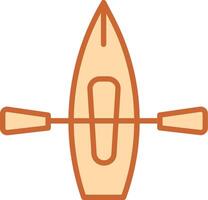 icono de vector de kayak