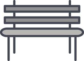 Garden Bench Vector Icon