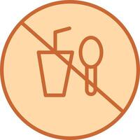 No Food or Drinks Vector Icon