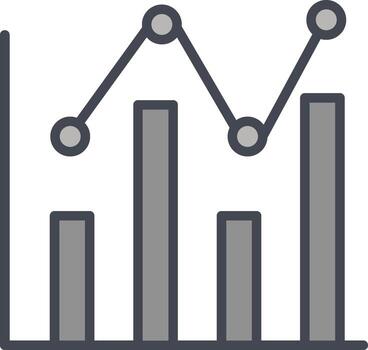 web analítica vector icono