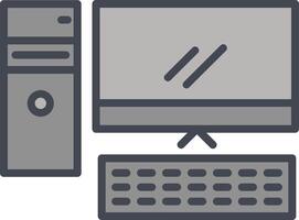 Computer Vector Icon