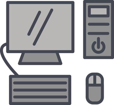 Computer Vector Icon