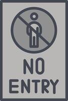 No Entry Sign Vector Icon