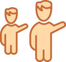 Waving to People II Vector Icon