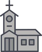 Building Church Vector Icon