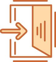 Exit Sign Vector Icon