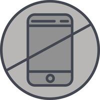 No Cell Phones Vector Icon