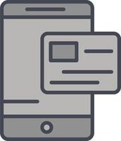 Pay via Card Vector Icon