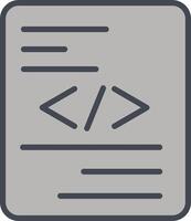 Piece of Code Vector Icon