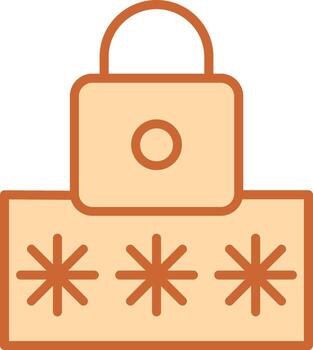 icono de vector de código pin
