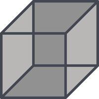 icono de vector de cubo